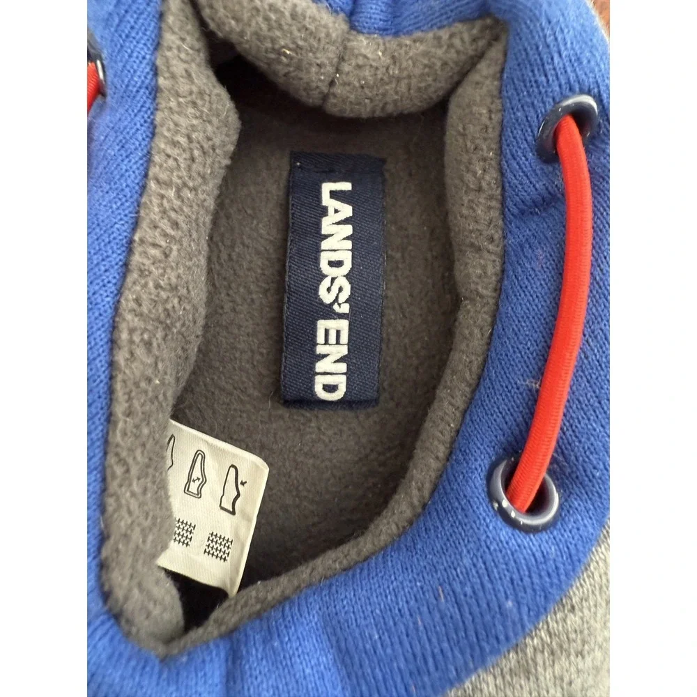 Lands End NASA Space Rocket Slippers Size 11 Big Kids house shoes slip ons